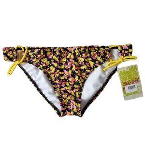 💖💖NWT HOBIE FLORAL TIE BIKINI BOTTOMS (L)